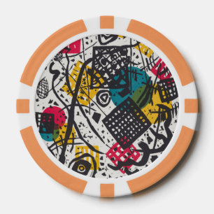 Kandinsky Small Worlds V Abstract Classic Poker Chips