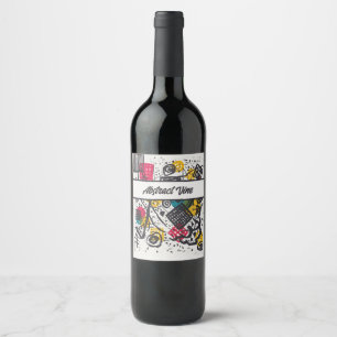 Kandinsky Small Worlds V Abstract Classic Wine Label