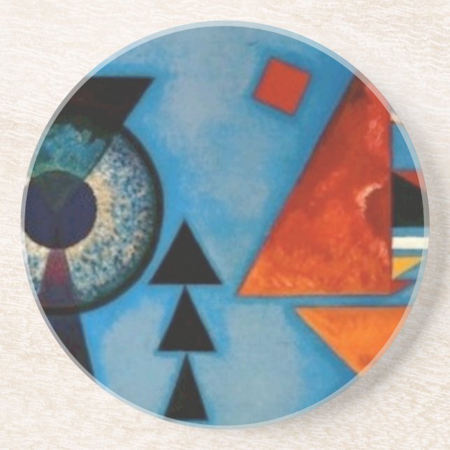 Kandinsky Soft Hard Abstract Coaster (Front)