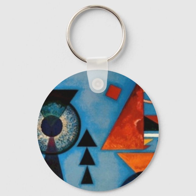 Kandinsky Soft Hard Abstract Key Ring (Front)