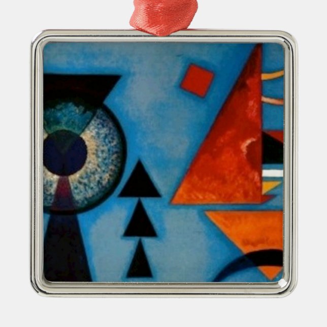 Kandinsky Soft Hard Abstract Metal Ornament (Front)