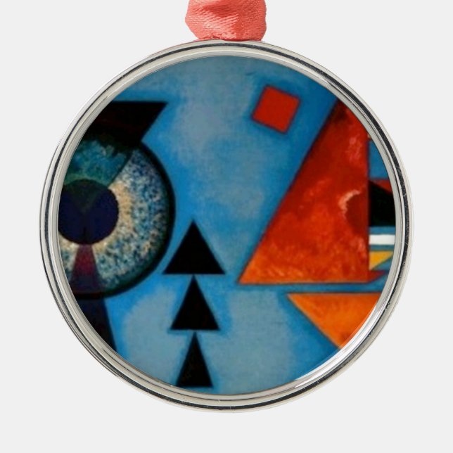Kandinsky Soft Hard Abstract Metal Tree Decoration (Front)