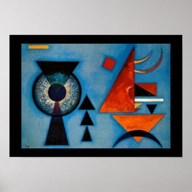 Kandinsky Soft Hard Abstract Poster (Front)