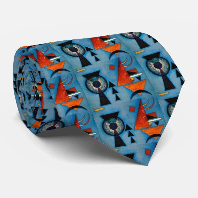 Kandinsky Soft Hard Abstract Tie (Rolled)