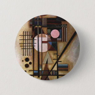 Kandinsky Softened Construction 6 Cm Round Badge