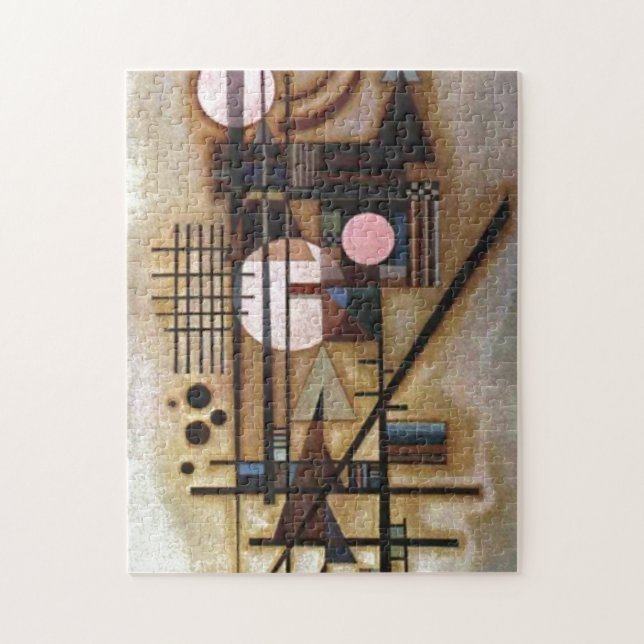Kandinsky Softened Construction Abstract Art Jigsaw Puzzle (Vertical)