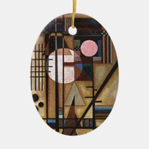 Kandinsky Softened Construction Ceramic Tree Decoration