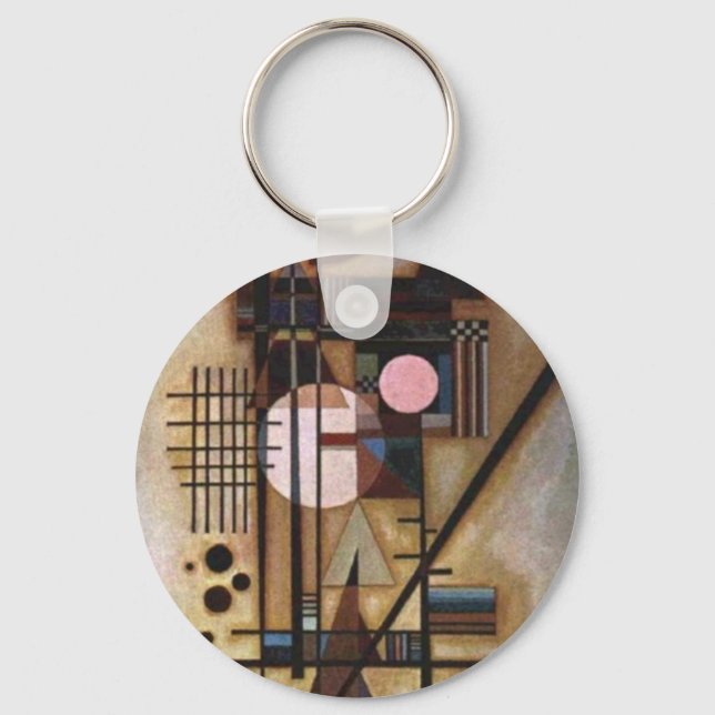 Kandinsky Softened Construction Key Ring (Front)