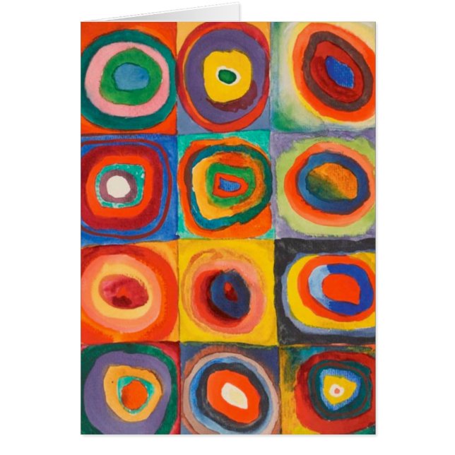 Kandinsky Squares Concentric Circles (Front)