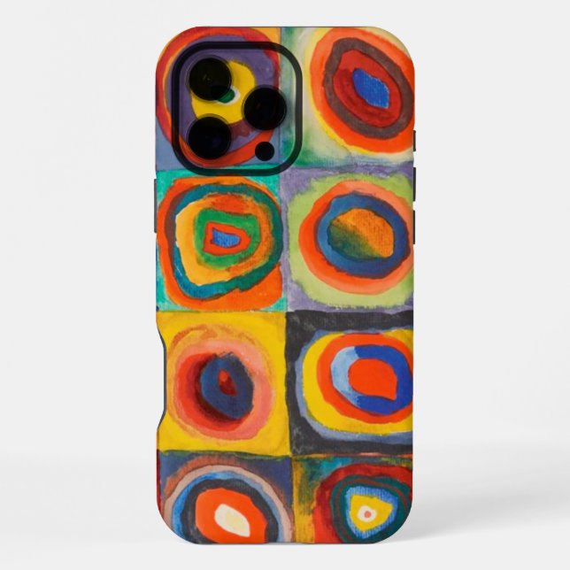 Kandinsky Squares Concentric Circles iPhone Case (Back)