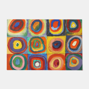 Kandinsky - Squares with Concentric Circles Doormat