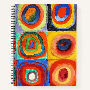 Kandinsky - Squares with Concentric Circles Notebook