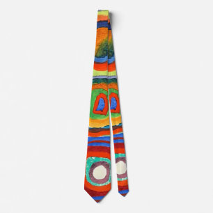 Kandinsky - Squares with Concentric Circles Tie