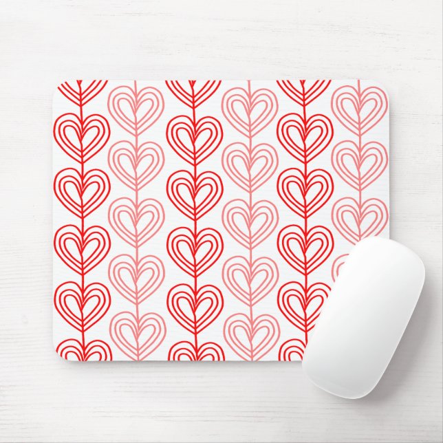 Kandinsky Staggered Valentine’s  Mouse Pad (With Mouse)