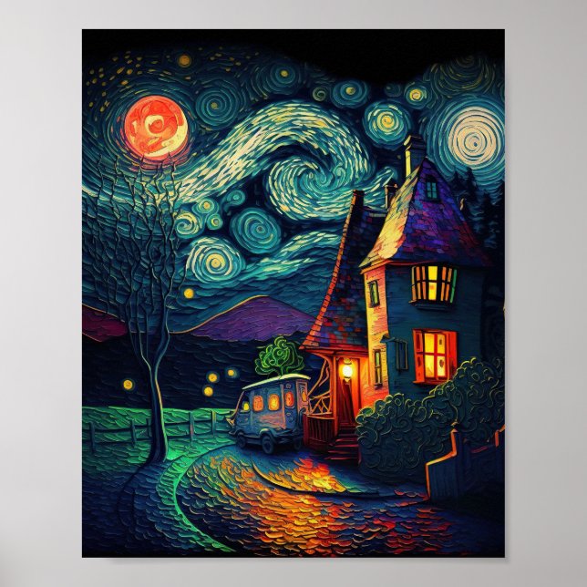 Kandinsky - Starry night Poster (Front)