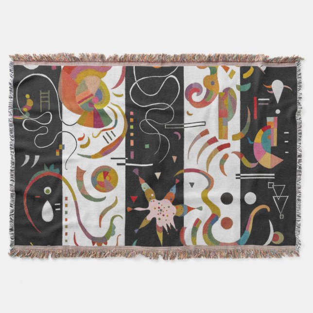 KANDINSKY - STRIPED (Gestreift - Rayé) - 1934 - Throw Blanket (Front)