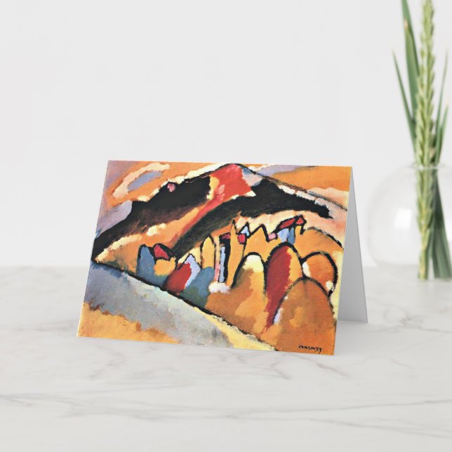 Kandinsky - Study for Autumn Thank You Card (Front)
