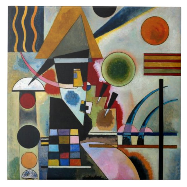 Kandinsky - Swinging Ceramic Tile (Front)