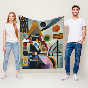 Kandinsky - Swinging, famous painting, Fleece Blanket