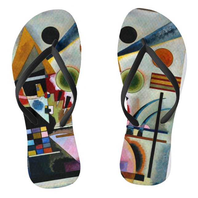 Kandinsky - Swinging, popular artwork, Thongs (Footbed)