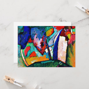 Kandinsky - The Waterfall, colourful artwork, Card