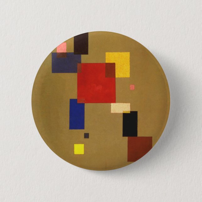 Kandinsky Thirteen Rectangles Abstract Painting 6 Cm Round Badge (Front)