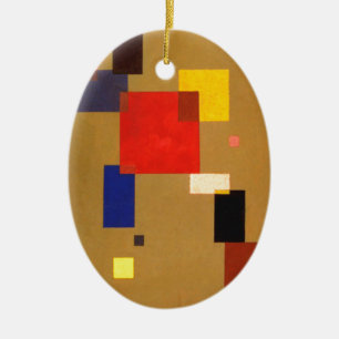 Kandinsky Thirteen Rectangles Abstract Painting Ceramic Ornament