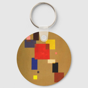 Kandinsky Thirteen Rectangles Abstract Painting Key Ring