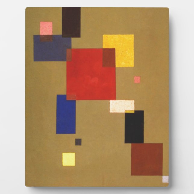 Kandinsky Thirteen Rectangles Abstract Painting Plaque (Front)