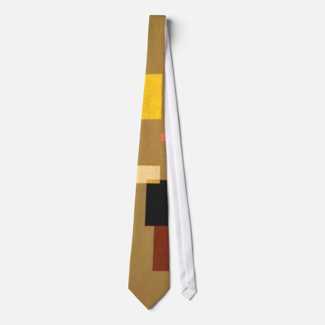 Kandinsky Thirteen Rectangles Abstract Painting Tie (Front)