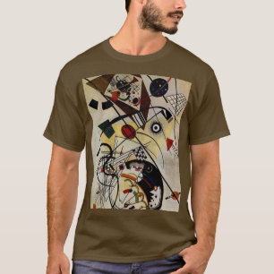 Kandinsky Transverse Unbroken Line Brown T-Shirt