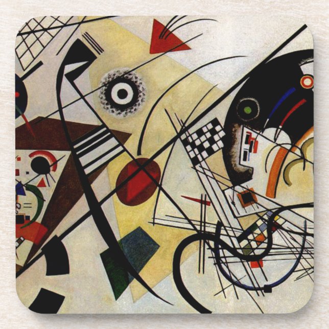 Kandinsky Transverse Unbroken Line Coaster (Front)