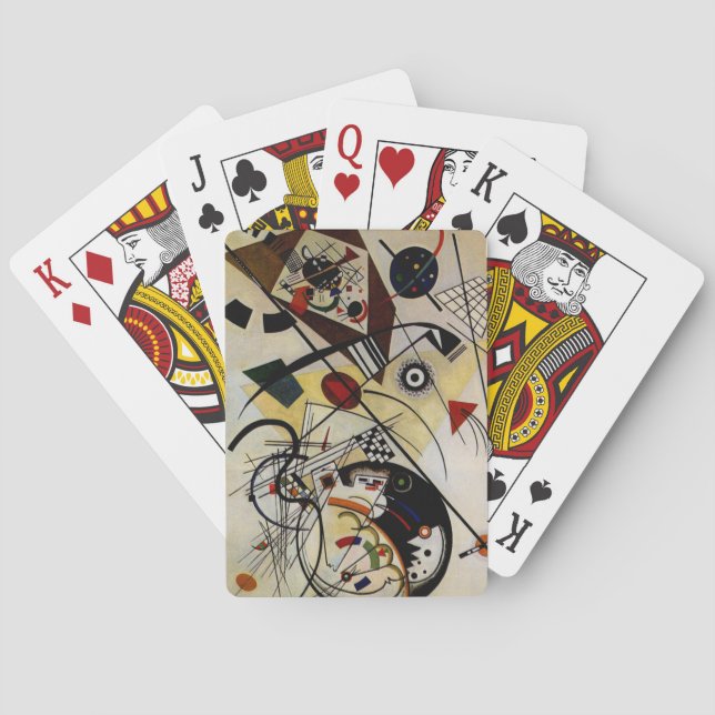 Kandinsky Transverse Unbroken Line Playing Cards (Back)