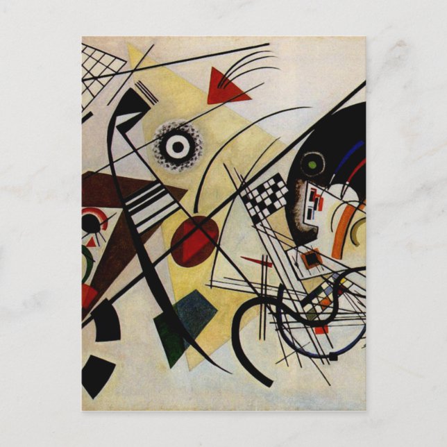 Kandinsky Transverse Unbroken Line Postcard (Front)