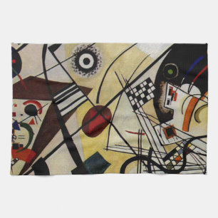 Kandinsky Transverse Unbroken Line Tea Towel