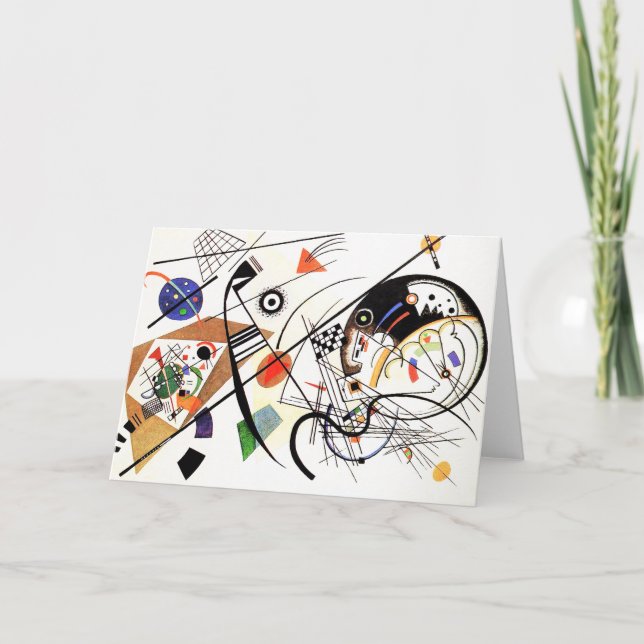 Kandinsky Tranverse Line Greeting Card (Front)