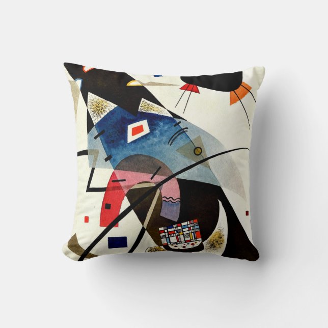 Kandinsky - Two Black Spots Cushion (Front)