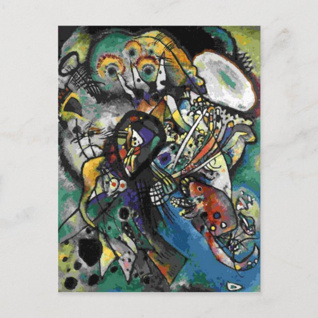 Kandinsky - Two Ovals Postcard (Front)