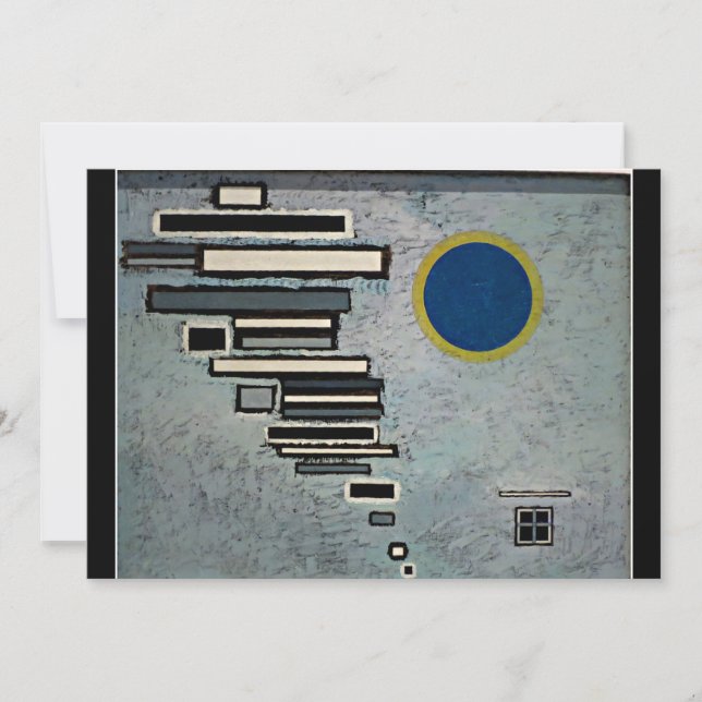 Kandinsky - Unequal, abstract artwork Card (Front)