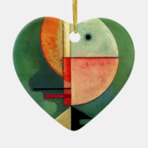 Kandinsky Upward Abstract Painting Ceramic Tree Decoration