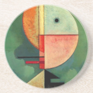Kandinsky Upward Abstract Painting Coaster