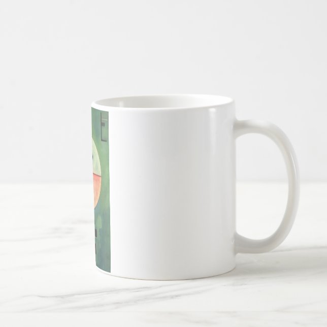 Kandinsky Upward Abstract Painting Coffee Mug (Right)