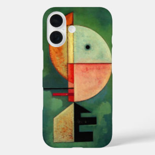 Kandinsky Upward Abstract Painting Green iPhone 16 Case