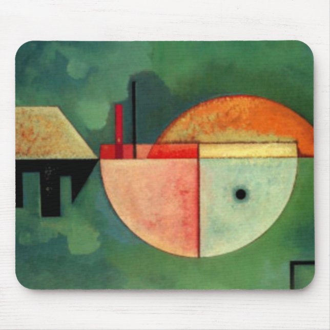 Kandinsky Upward Abstract Painting Mouse Pad (Front)