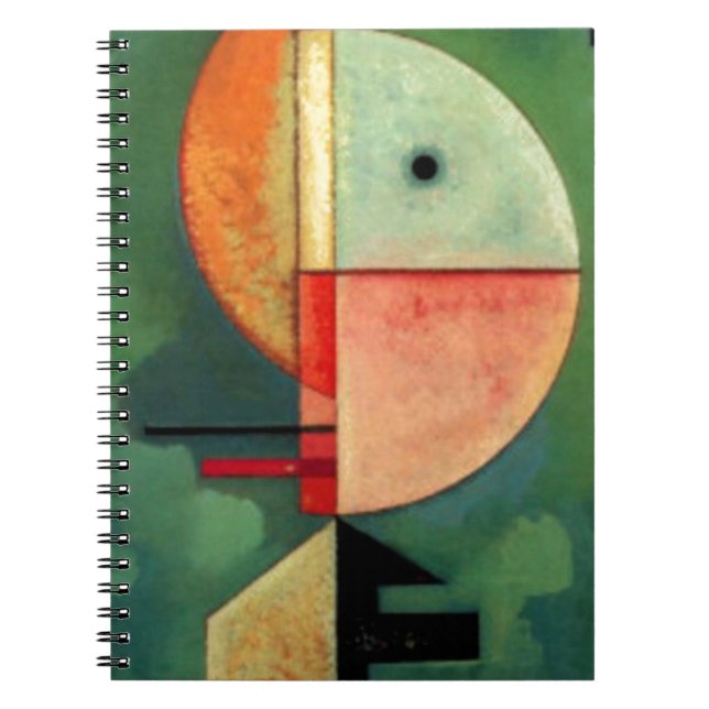 Kandinsky Upward Abstract Painting Notebook (Front)