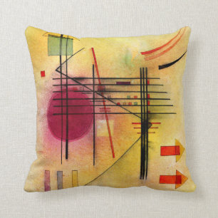 Kandinsky - Vibrant, popular abstract painting, Cushion