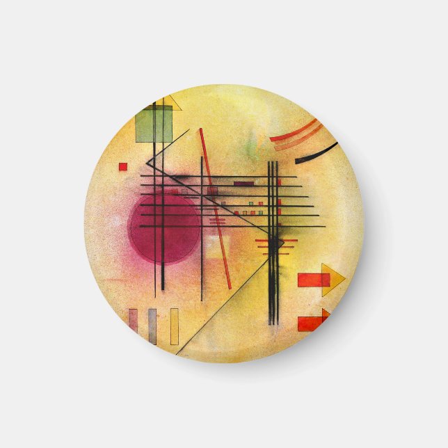 Kandinsky - Vibrant, popular abstract painting Magnet (Front)