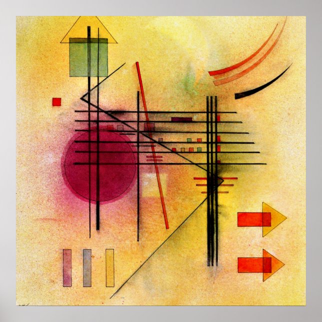 Kandinsky - Vibrant, popular abstract painting Poster (Front)