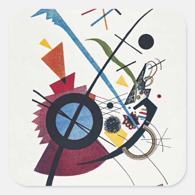 Kandinsky - Violet, Square Sticker (Front)