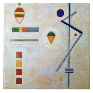 Kandinsky - Von-Zu, famous abstract artwork Ceramic Tile